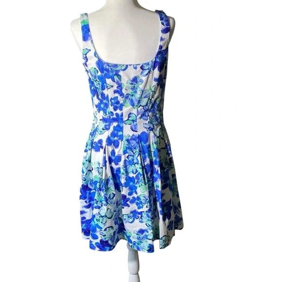Ralph Lauren Blue Floral Mini Dress - Picture 10 of 11